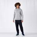 Grey Heather - Side - B&C Mens Full Zip Hoodie