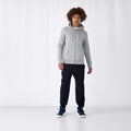 Grey Heather - Lifestyle - B&C Mens Full Zip Hoodie