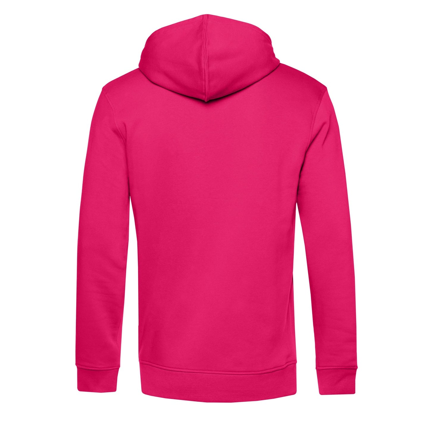 Magenta Pink - Back - B&C Mens Organic Hoodie