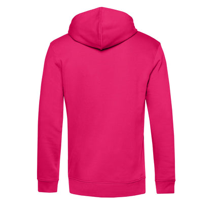 Magenta Pink - Back - B&C Mens Organic Hoodie