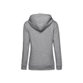 Grey Heather - Back - B&C Womens-Ladies Organic Hoodie