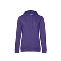 Radiant Purple - Front - B&C Womens-Ladies Organic Hoodie