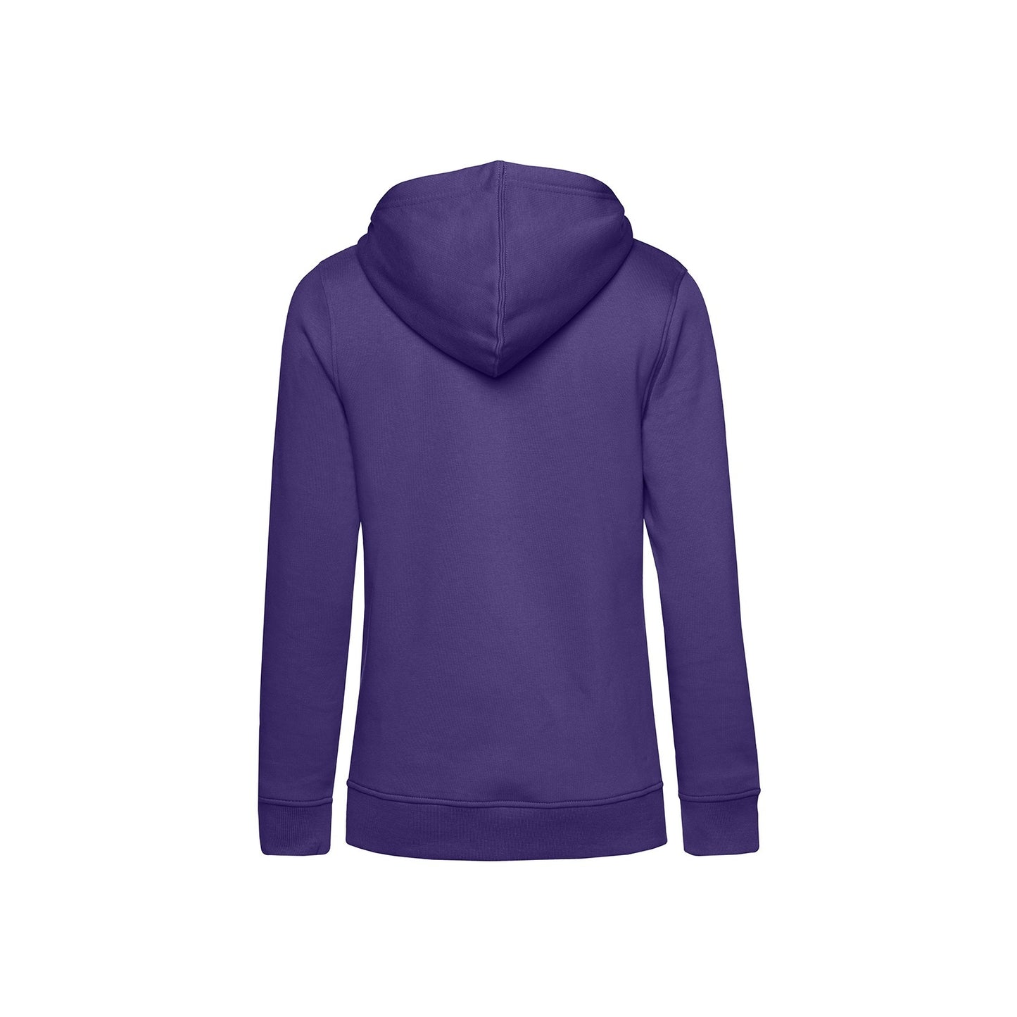 Radiant Purple - Back - B&C Womens-Ladies Organic Hoodie
