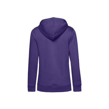Radiant Purple - Back - B&C Womens-Ladies Organic Hoodie