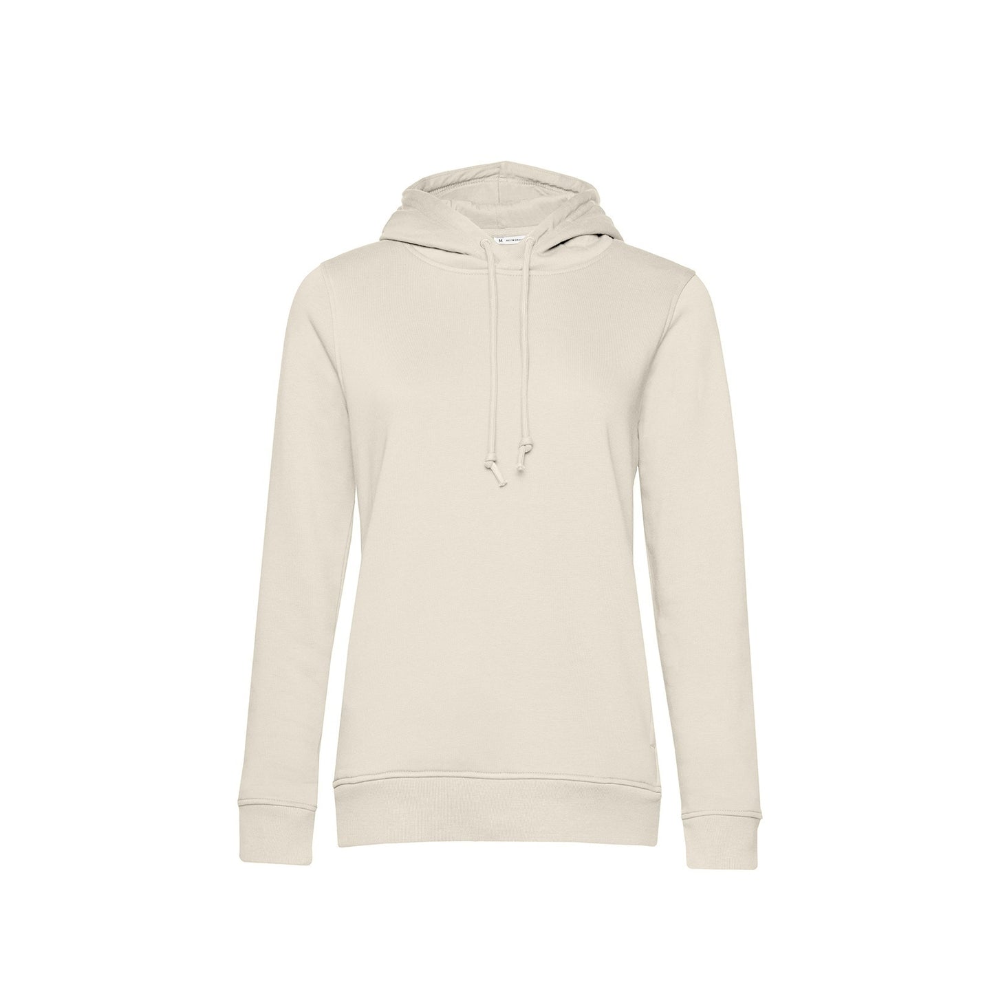 Off White - Front - B&C Womens-Ladies Organic Hoodie