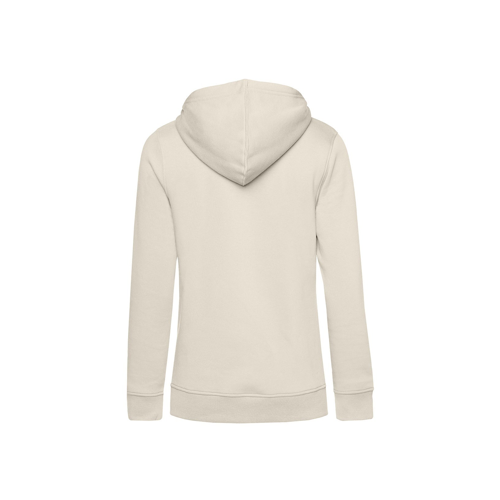 Off White - Pack Shot - B&C Womens-Ladies Organic Hoodie