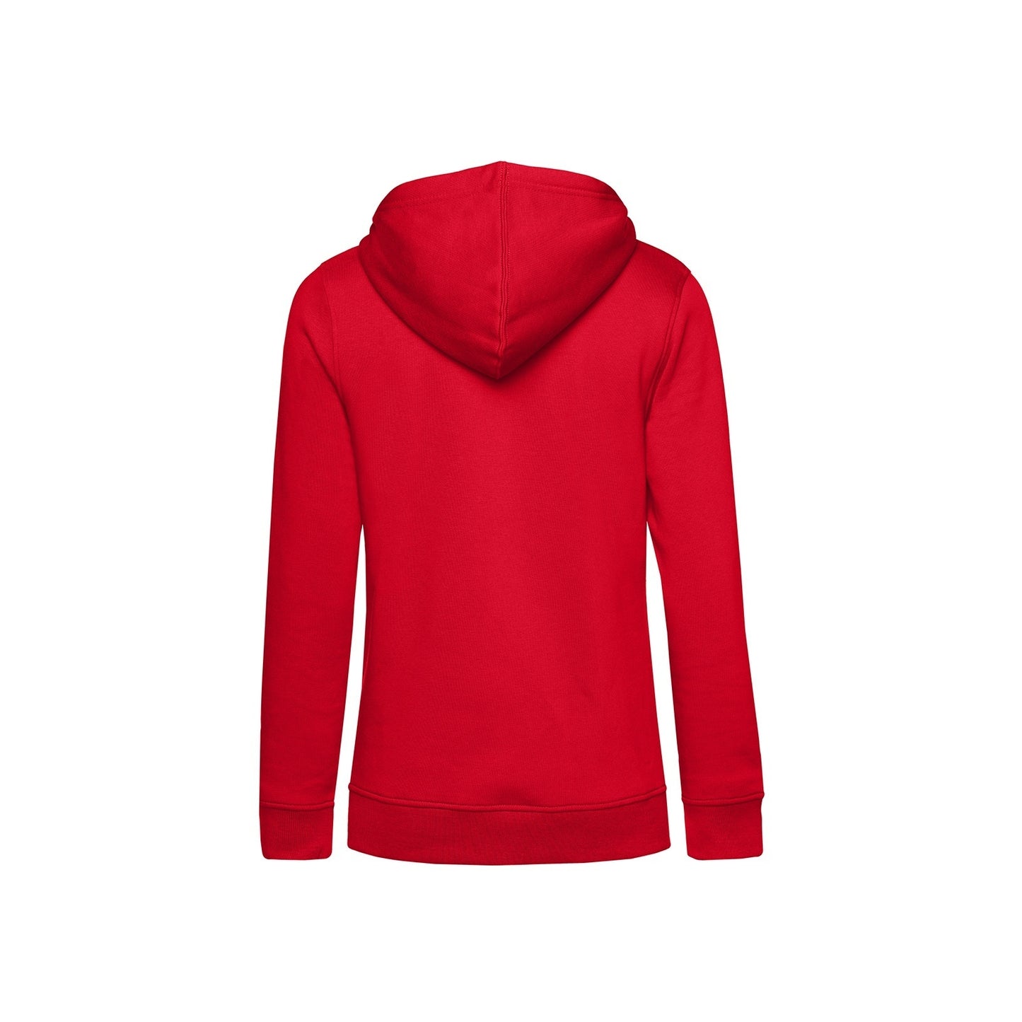 Red - Back - B&C Womens-Ladies Organic Hoodie