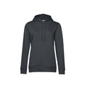 Asphalt - Front - B&C Womens-Ladies Organic Hoodie