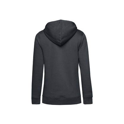Asphalt - Back - B&C Womens-Ladies Organic Hoodie