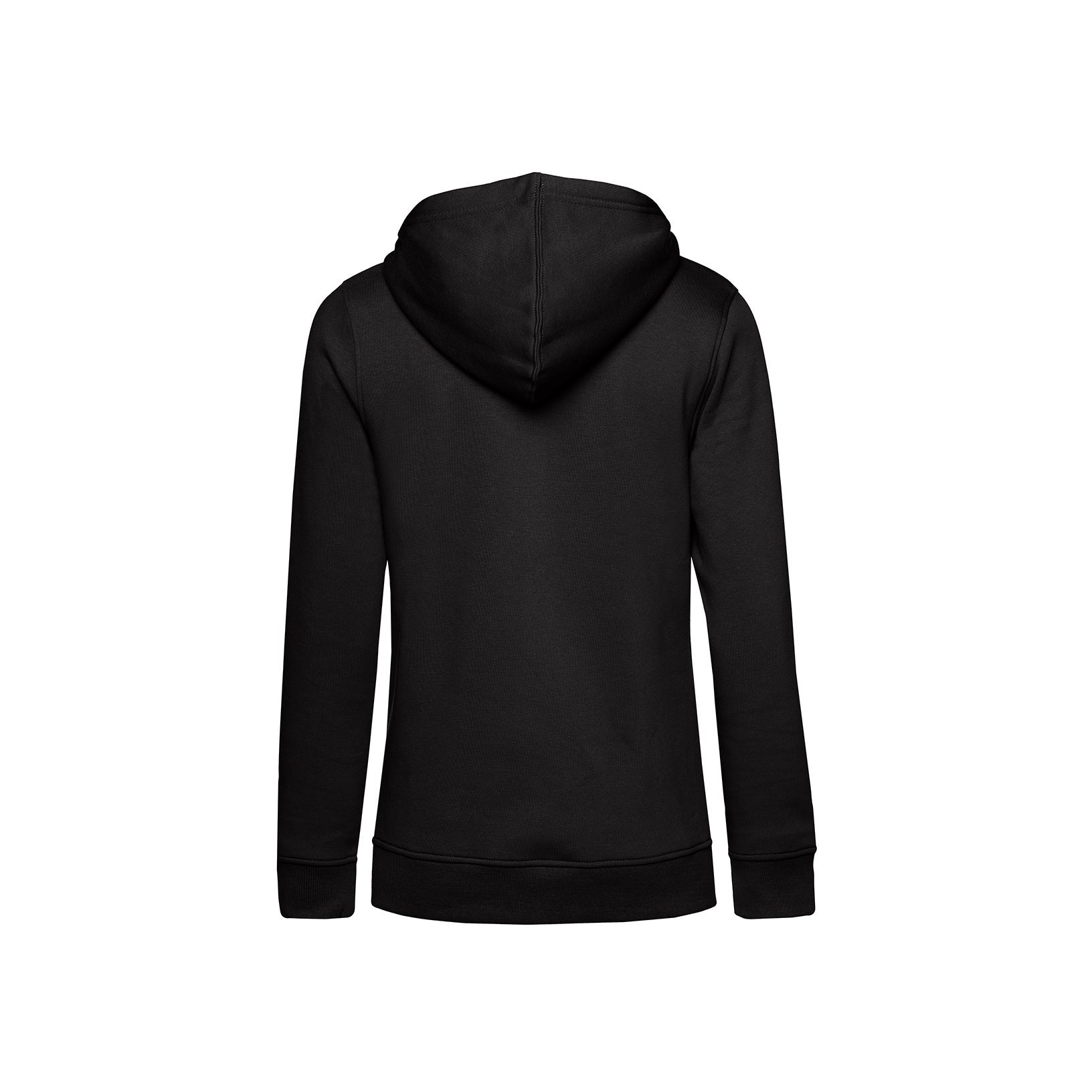 Black - Back - B&C Womens-Ladies Organic Hoodie