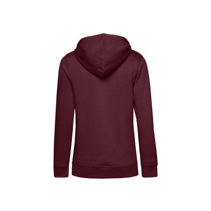 Burgundy - Back - B&C Womens-Ladies Organic Hoodie
