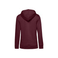 Burgundy - Back - B&C Womens-Ladies Organic Hoodie