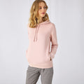 Soft Rose - Close up - B&C Womens-Ladies Organic Hoodie