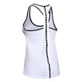 White-Black - Back - Under Armour Womens-Ladies Knockout Tank Top