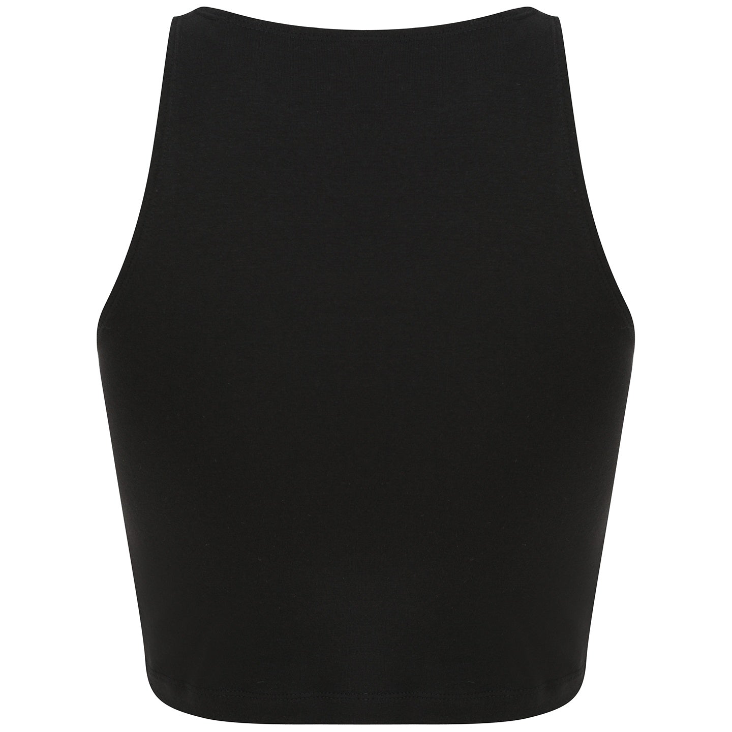 Black - Back - SF Womens-Ladies Crop Top