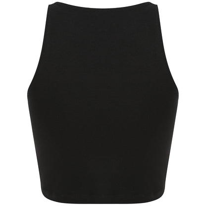Black - Back - SF Womens-Ladies Crop Top