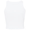 White - Back - SF Womens-Ladies Crop Top