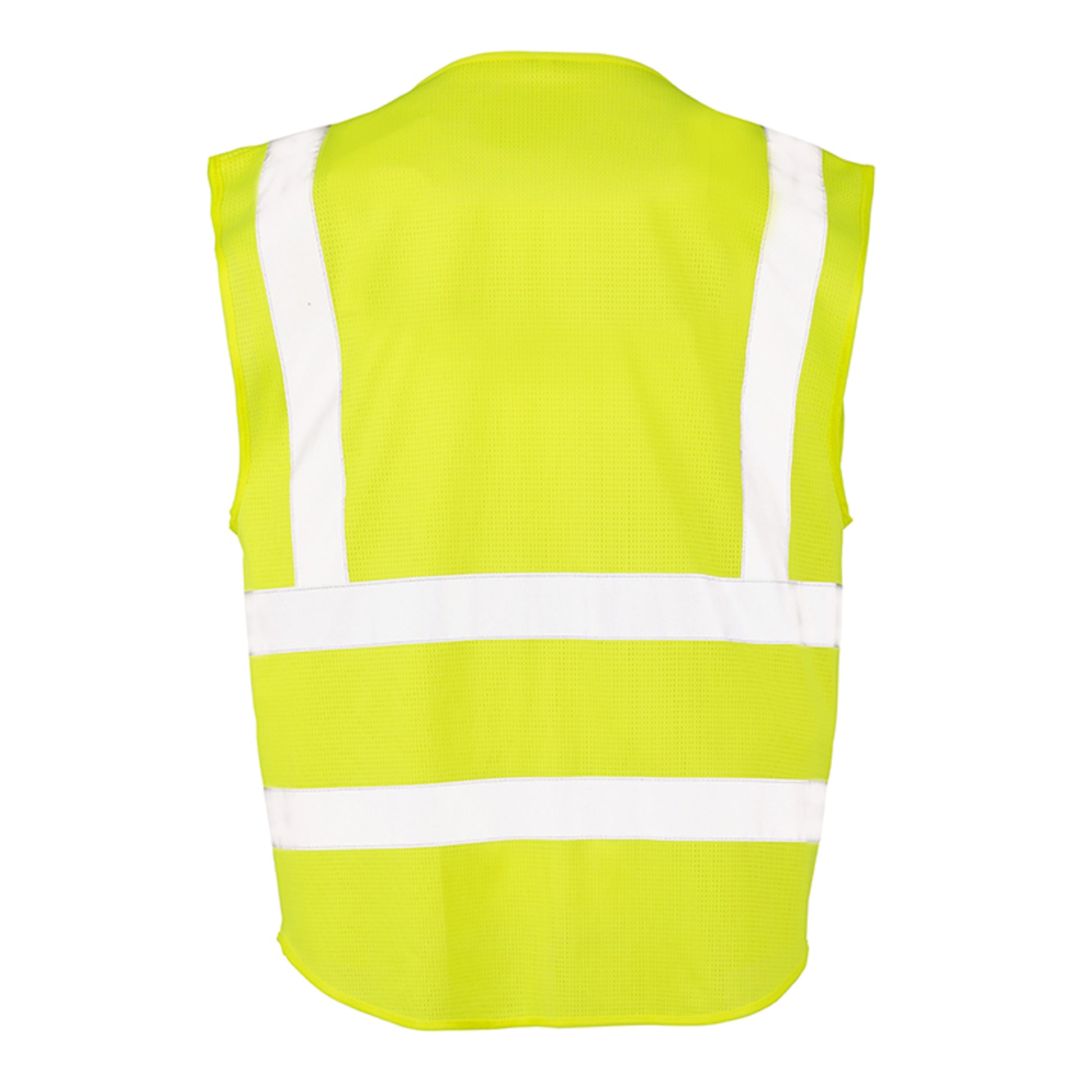 Fluorescent Yellow - Back - SAFE-GUARD By Result Unisex Adult Executive Safety Vest