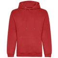 Red - Front - Awdis Mens Organic Hoodie