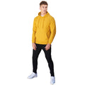 Mustard Yellow - Back - Awdis Mens Organic Hoodie