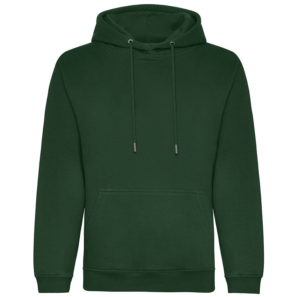 Bottle Green - Front - Awdis Mens Organic Hoodie