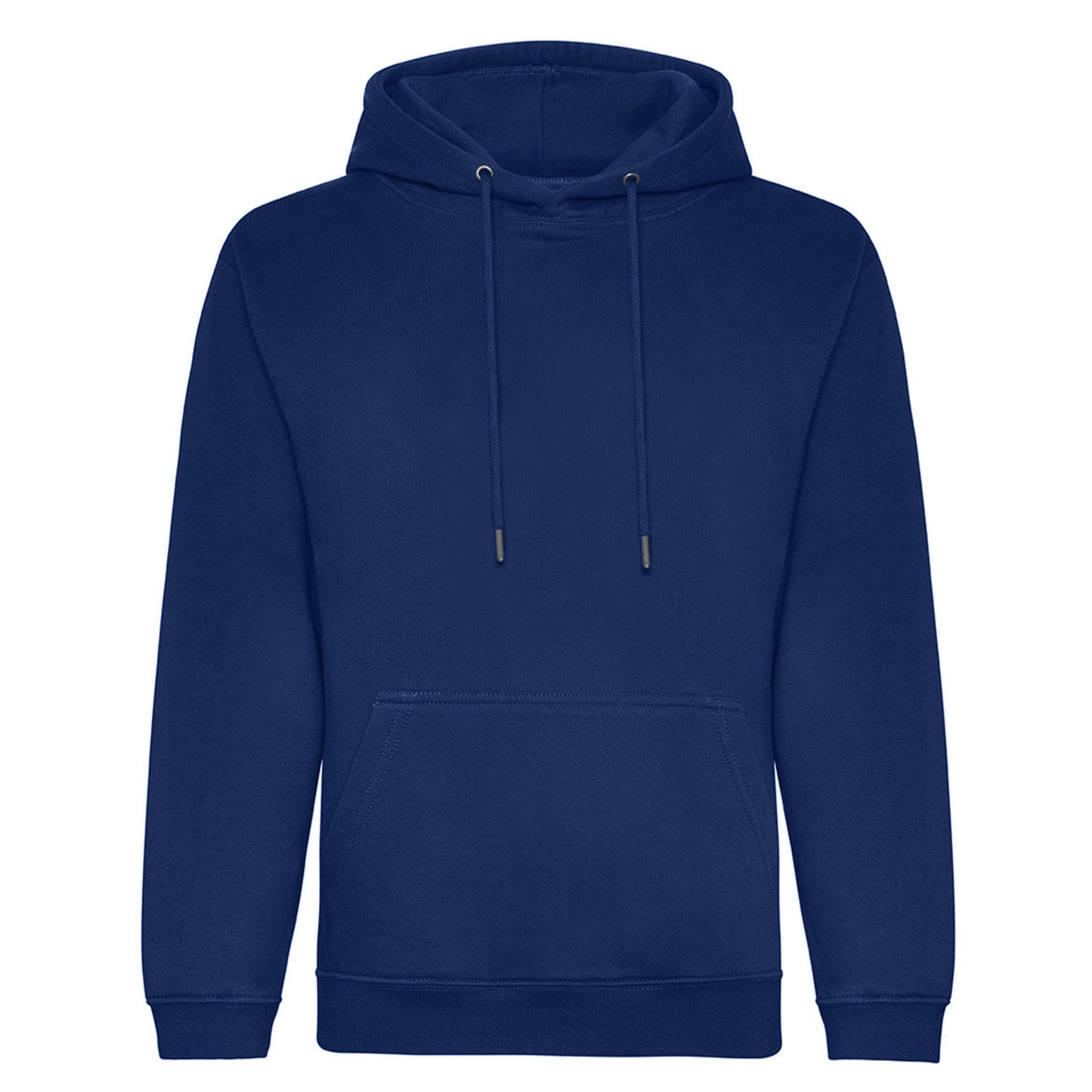 Indigo Blue - Front - Awdis Mens Organic Hoodie