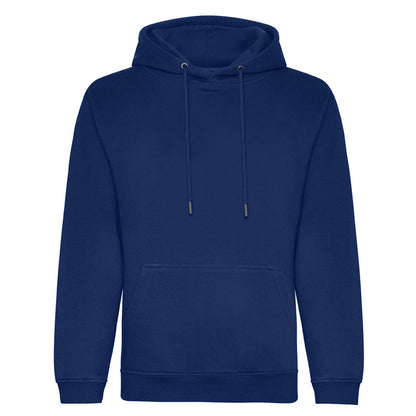 Indigo Blue - Front - Awdis Mens Organic Hoodie