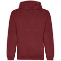 Burgundy - Front - Awdis Mens Organic Hoodie