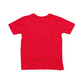 Red-Navy - Back - Babybugz Childrens-Kids Supersoft T-Shirt