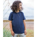 Navy-Natural - Back - Babybugz Childrens-Kids Supersoft T-Shirt