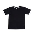 Black-Heather Grey - Front - Babybugz Childrens-Kids Supersoft T-Shirt