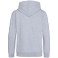 Heather Grey - Back - Awdis Childrens-Kids Organic Hoodie