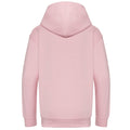 Baby Pink - Back - Awdis Childrens-Kids Organic Hoodie