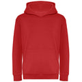 Fire Red - Front - Awdis Childrens-Kids Organic Hoodie