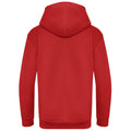 Fire Red - Back - Awdis Childrens-Kids Organic Hoodie