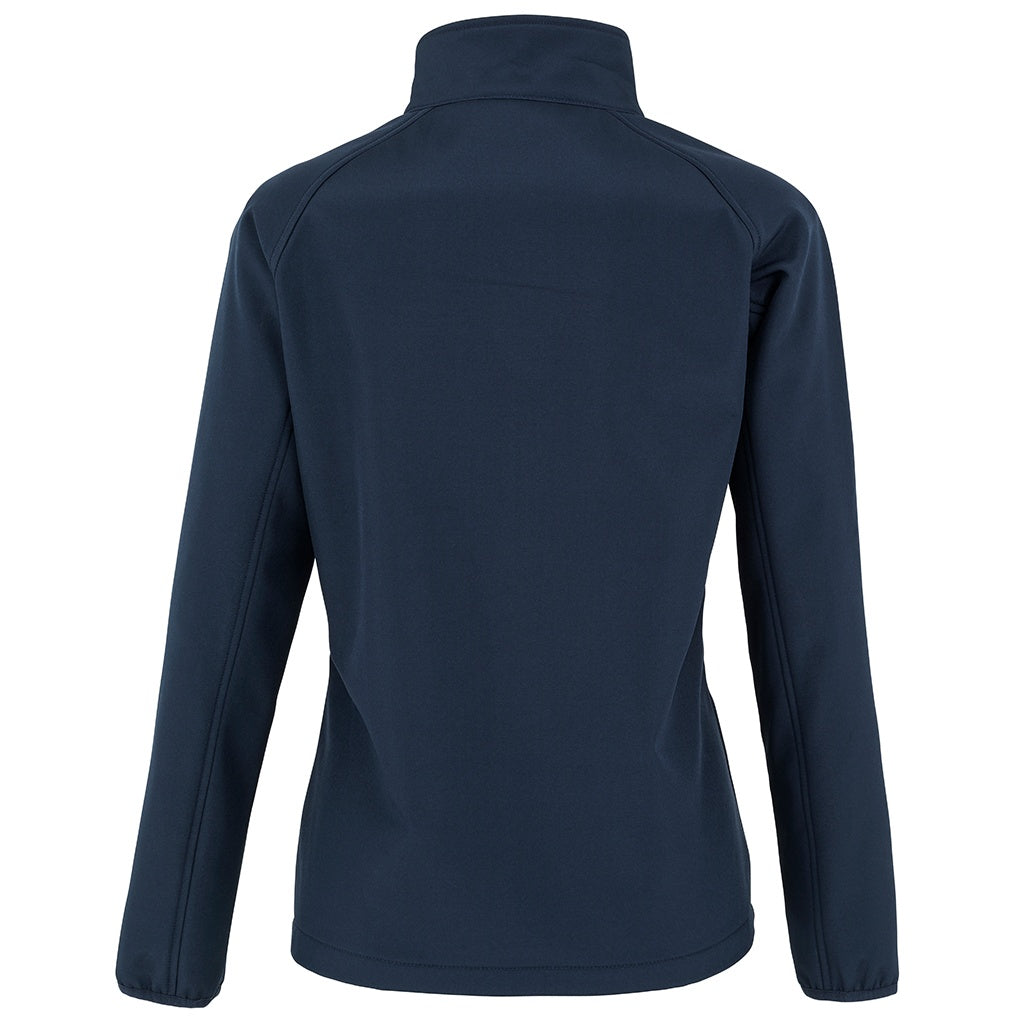 Navy - Back - Result Genuine Recycled Womens-Ladies Softshell Printable Jacket