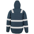 Navy - Side - Result Genuine Recycled Mens Ripstop Safety Padded Jacket