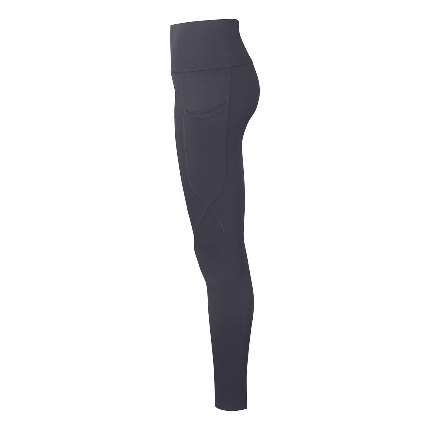 Charcoal - Side - TriDri Womens-Ladies Hourglass Leggings