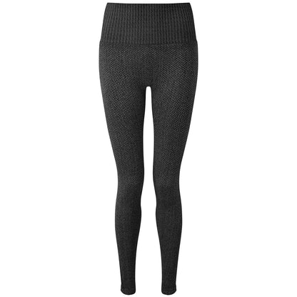 Charcoal Grey - Front - TriDri Womens-Ladies Knitted City Leggings