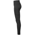 Charcoal Grey - Side - TriDri Womens-Ladies Knitted City Leggings