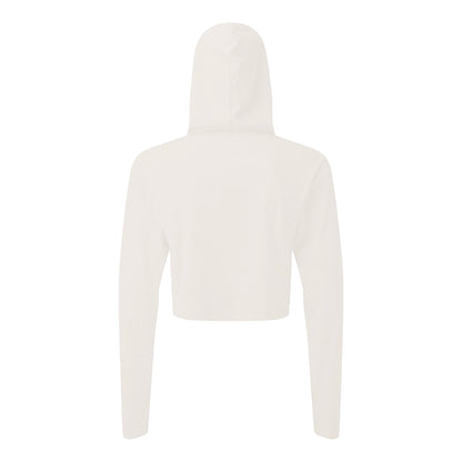 White - Back - TriDri Womens-Ladies Cropped Long-Sleeved T-Shirt