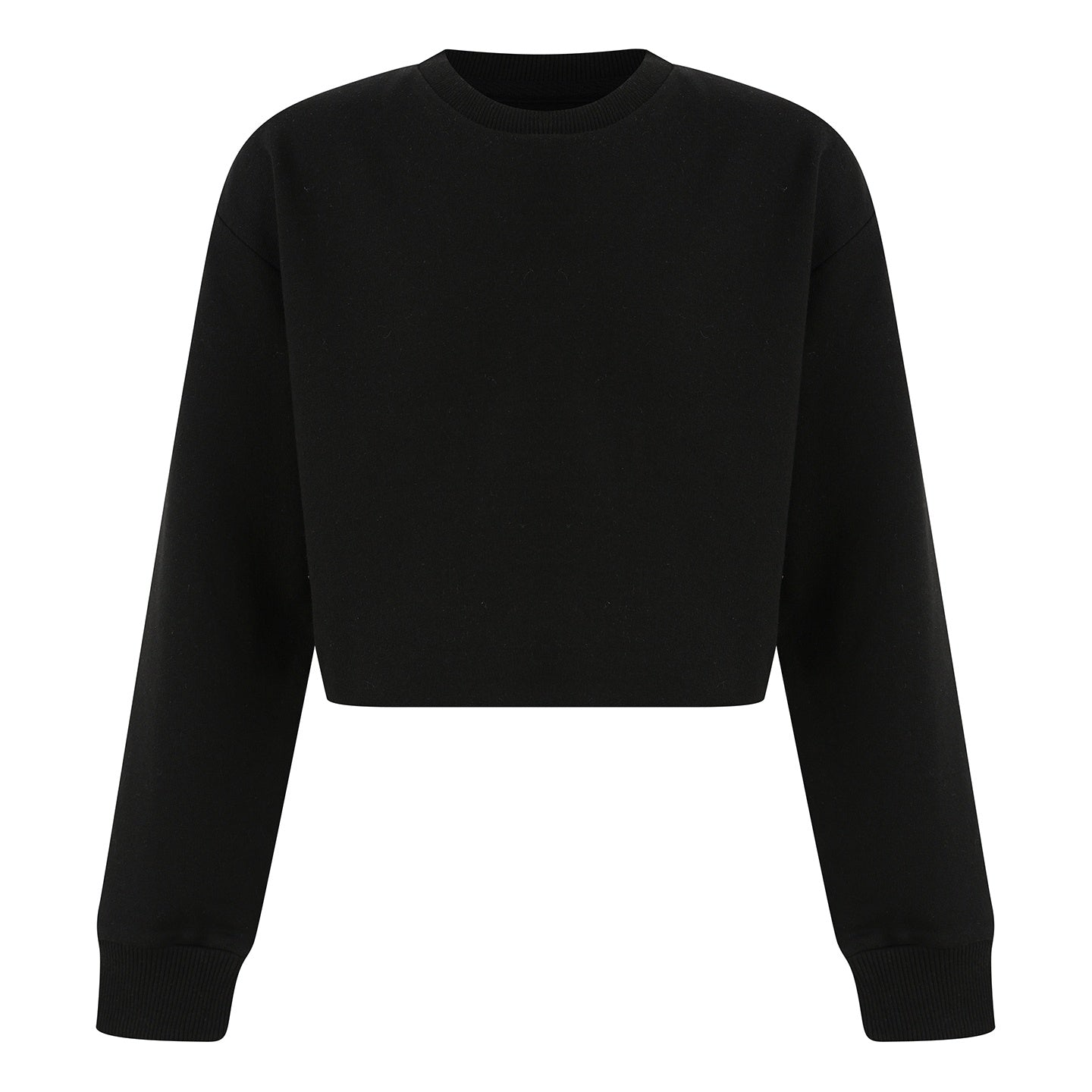 Black - Front - SF Minni Girls Slounge Sweatshirt