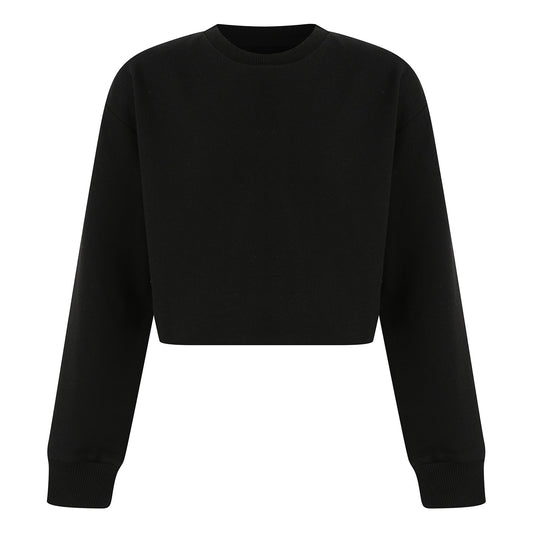 Black - Front - SF Minni Girls Slounge Sweatshirt