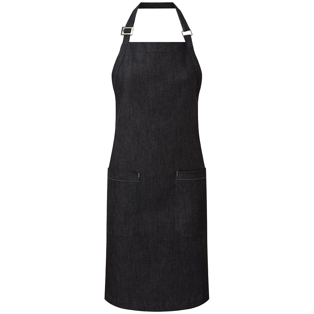 Indigo Blue - Front - Premier Unisex Adult Organic Fairtrade Certified Denim Apron