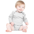 White - Back - Larkwood Baby Unisex Long Sleeve Baby Bodysuit
