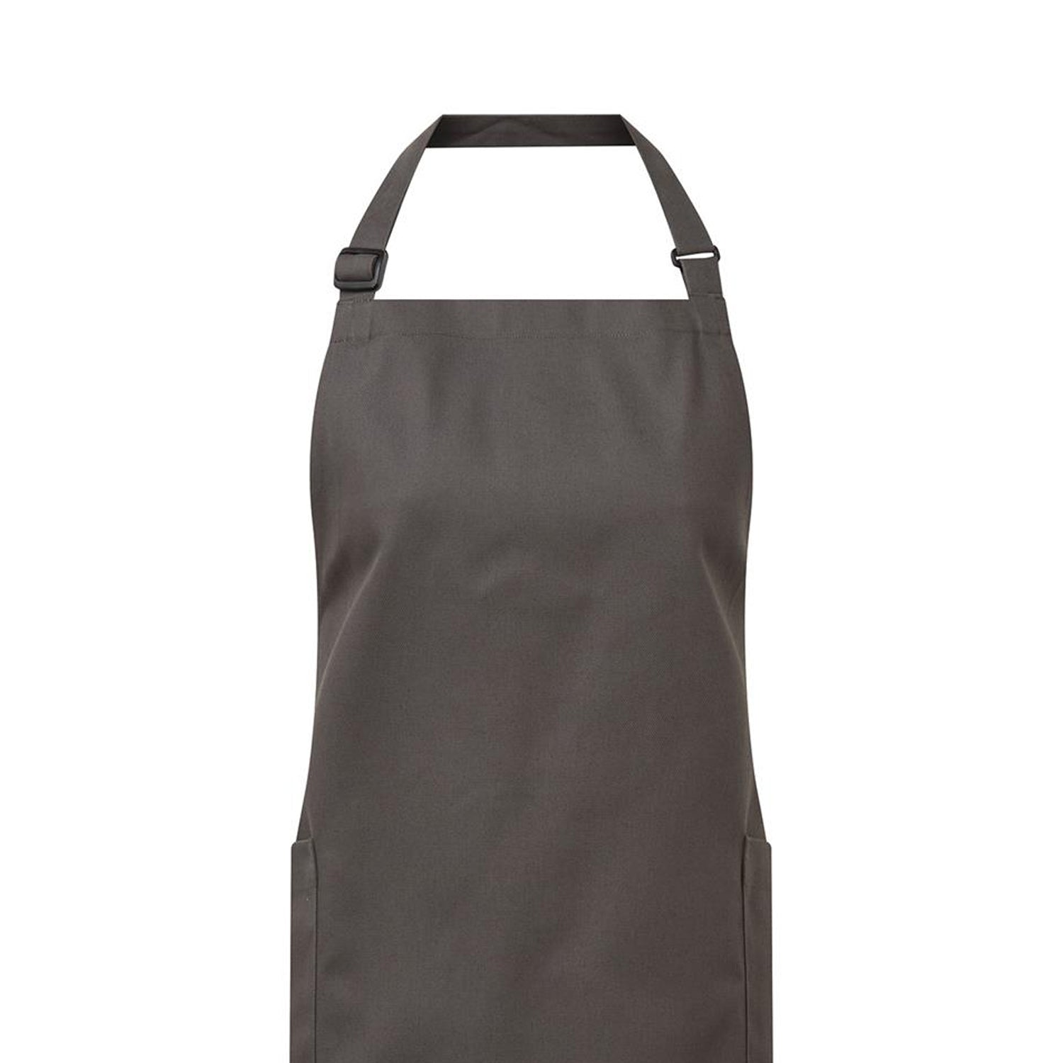 Dark Grey - Back - Premier Unisex Adult Organic Fairtrade Certified Full Apron