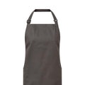 Dark Grey - Back - Premier Unisex Adult Organic Fairtrade Certified Full Apron