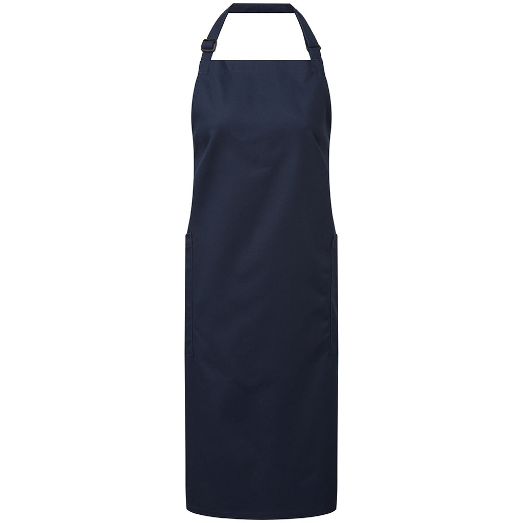Navy - Front - Premier Unisex Adult Organic Fairtrade Certified Full Apron