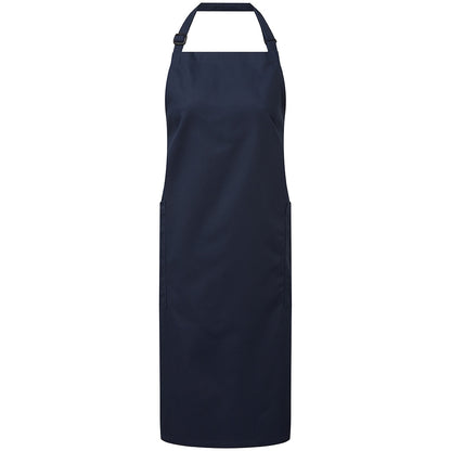 Navy - Front - Premier Unisex Adult Organic Fairtrade Certified Full Apron