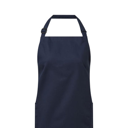 Navy - Back - Premier Unisex Adult Organic Fairtrade Certified Full Apron